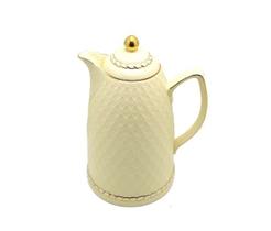 Garrafa térmica porcelana renda creme - 900ml
