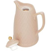 GARRAFA TERMICA PORCELANA RENDA ROSA 28cm 900ml WOLFF GARRAFA TERMICA PORCELANA RENDA ROSA 28cm 900ml WOLFF
