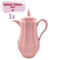 Garrafa Térmica Portátil Café Chá 1L Rosa Vintage - 1 un