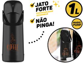 Garrafa Térmica Pressão 1 L Magic Pump Termolar - Café