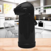 Garrafa Térmica Pressão 1 litro Nobile Preto - Mor Garrafa Térmica Pressão 1 litro Nobile Preto - Mor