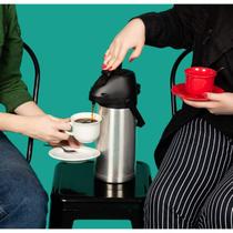 Garrafa Térmica Pressão Total Inox Mor 1,9l Airpot Garrafa Térmica Pressão Total Inox Mor 1,9l Airpot