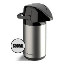 Garrafa Térmica Pressão Verona Inox Unitermi 600ml Café Chá Garrafa Térmica Pressão Verona Inox Unitermi 600ml Café Chá