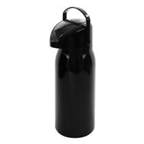 Garrafa Térmica Preta 1,8 Litros Verona Para Água Chimarrão Café Chá Com Ampola De Vidro E Bomba De Pressão