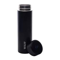 Garrafa Térmica Preta 500ml com Display de Temperatura em Led 29081 - Wolff Garrafa Térmica Preta 500ml com Display de Temperatura em Led 29081 - Wolff