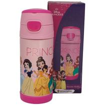 Garrafa Térmica Princesas Aço Inox Bebida Água Suco Chá Infantil Menina Criança 350ml - Zona Criativa