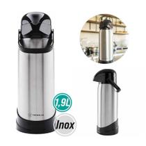 Garrafa térmica r-evolution inox 1,9l pressão 50482 - TERMOLAR