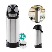 Garrafa térmica r-evolution inox 1,9l pressão 50482 - TERMOLAR Garrafa térmica r-evolution inox 1,9l pressão 50482 - TERMOLAR