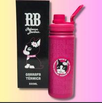 Garrafa Térmica Rebecca Bonbon Squeeze Menina 500ml Com Alça Rosa original Garrafa Térmica Rebecca Bonbon Squeeze Menina 500ml Com Alça Rosa original
