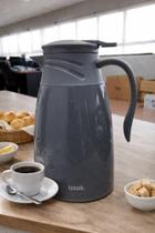 Garrafa Térmica Roma 1 Litro Sortida Conserva Quente e Frio Café Chá Tampa Vedação Design Elegante Cozinha Resistente