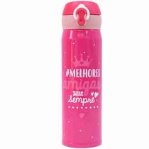 Garrafa Térmica Rosa Melhores Amigas Para Sempre 400ml - Projeto Kiwi