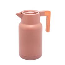 Garrafa Térmica Santorini Terracota Cabo Madeira Botão Touch 1 Litro - Viva Flor