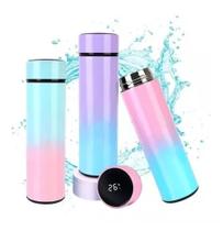 Garrafa Térmica Sensor Termômetro Temperatura Led Digital Display Aço Inoxidável 500ml Colorida Garrafa Térmica Sensor Termômetro Temperatura Led Digital Display Aço Inoxidável 500ml Colorida