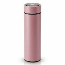 Garrafa Térmica Sensor Termômetro Temperatura Tampa Led Digital Display Aço Inoxidável 500ml - Woofs