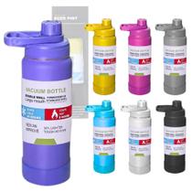 Garrafa Térmica Squeeze 600 ml Aço Inox Alça Tampa Rosquear T&Z TZ-005