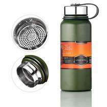 Garrafa Térmica Squeeze Academia Quente Frio Inox 1.1 Litros Top Garrafa Térmica Squeeze Academia Quente Frio Inox 1.1 Litros Top