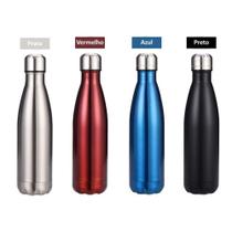 Garrafa Térmica Squeeze Aço Inox 500ML Quente Frio Com Tampa - Select