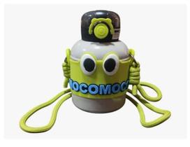 Garrafa Térmica Squeeze Aço Inox com Canudo, Alça 600 Ml