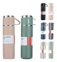 Garrafa Térmica Squeeze Café 500ml com Copo Caneca Antivazamento Presente dia dos Pais