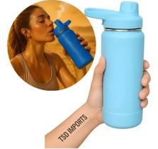 Garrafa Térmica Squeeze De Academia Inox 1Litro Á ul-Celes