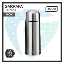 Garrafa térmica squeeze Inox 350ml Água Fria Café Quente