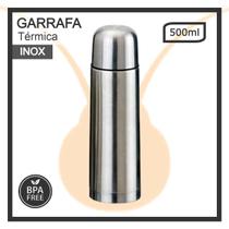 Garrafa térmica squeeze Inox Café Quente Água Fria 500ml