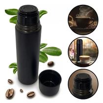Garrafa Térmica Squeeze Inox Preta 500ml Madri Unitermi Preta Garrafa Térmica Squeeze Inox Preta 500ml Madri Unitermi Preta