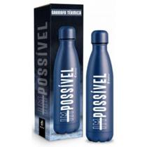 Garrafa Térmica Squeeze Metal 500 ML Azul Brasfoot 10649 Garrafa Térmica Squeeze Metal 500 ML Azul Brasfoot 10649