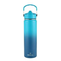 Garrafa Térmica Straw Flask ARELL 650ML, com Isolamento a Vácuo, Ocean Blue
