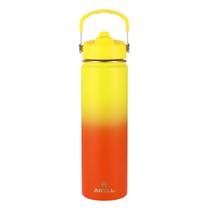 Garrafa Térmica Straw Flask ARELL 650ML, com Isolamento a Vácuo, Sunset Garrafa Térmica Straw Flask ARELL 650ML, com Isolamento a Vácuo, Sunset