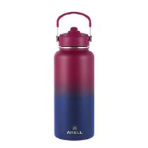 Garrafa Térmica Straw Flask ARELL 946ML, com Isolamento a Vácuo, Wild Violet