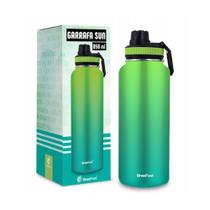 Garrafa Térmica Sun - Verde Degradê - 750ml - Brasfoot Garrafa Térmica Sun - Verde Degradê - 750ml - Brasfoot