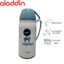 Garrafa Térmica Suprema Starlux 1 Litro Aladdin Branca e Azul