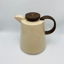 Garrafa Térmica Supreme em Polipropileno com Ampola de Vidro Bege com Detalhes Amadeirados 1L Garrafa Térmica Supreme em Polipropileno com Ampola de Vidro Bege com Detalhes Amadeirados 1L