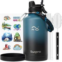 Garrafa térmica Swigina 64 oz, mantém frio por 48 h e quente por 24 h Garrafa térmica Swigina 64 oz, mantém frio por 48 h e quente por 24 h