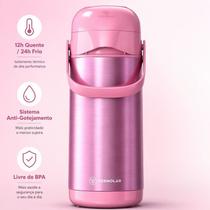 Garrafa Térmica Termolar Lúmina 1 Litro Inox Bomba Pressão Mantém Quente 12h Café Garrafa Térmica Termolar Lúmina 1 Litro Inox Bomba Pressão Mantém Quente 12h Café