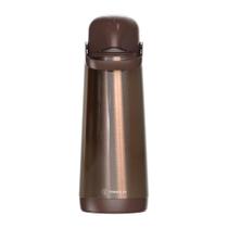 Garrafa Térmica Termolar Lúmina 1,8 Litros - Bomba de Pressão, Inox Marrom Garrafa Térmica Termolar Lúmina 1,8 Litros - Bomba de Pressão, Inox Marrom