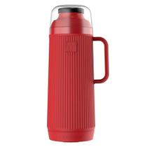 Garrafa Térmica Termolar Mundial 1 Litro Rosca Vermelha