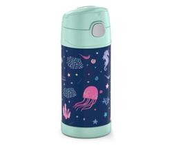 Garrafa Termica Thermos Infantil Fundo Do Mar 355 Ml