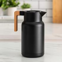 Garrafa Térmica Thika Ecowood Florença 1 Litro Cor Preta Garrafa Térmica Thika Ecowood Florença 1 Litro Cor Preta