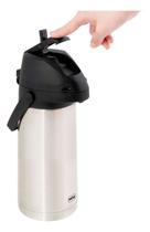 Garrafa Térmica Total Inox Airport Com Alavanca 1,9 Litros Garrafa Térmica Total Inox Airport Com Alavanca 1,9 Litros