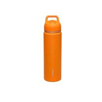 Garrafa Térmica Tramontina 650 Ml Em Aço Revestido Laranja Com Canudo Tramontina