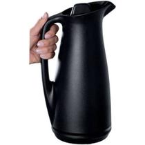 Garrafa térmica tupperware 1l preta brilhosa 2 dias de café quentinho