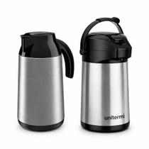 Garrafa Térmica Unitermi Berlim 1L Verona 1L e Verona 600ml Café Chá Bebidas Quentes Variação:Berlim 1Lt e Verona 600 ML Garrafa Térmica Unitermi Berlim 1L Verona 1L e Verona 600ml Café Chá Bebidas Quentes Variação:Berlim 1Lt e Verona 600 ML