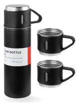 Garrafa Térmica Vacuum 500ml Com 3 Xícaras Café Camping Chá - SHOPPING ATACAREJO STORE Garrafa Térmica Vacuum 500ml Com 3 Xícaras Café Camping Chá - SHOPPING ATACAREJO STORE