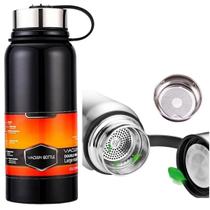 Garrafa Térmica Vacuum Bottle Tampa Rosqueavel 1100ml Inox Quente Frio Cafe Suco Agua Treino - Online