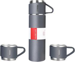 Garrafa Térmica Vacuum Inox 500ml Suco Café Com 3 Xícaras - Booglee