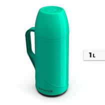 Garrafa Térmica Verde 1 Litro Alça e Tampa Livre de BPA