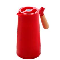 Garrafa termica vermelha potty com cabo madeira - Dolce Home