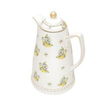 Garrafa Térmica Wolff de Porcelana Lemon Branco 900ml Garrafa Térmica Wolff de Porcelana Lemon Branco 900ml